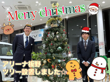 クリスマスツリー飾っています！